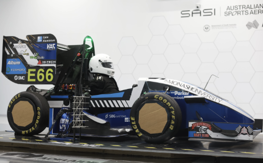 Closed Wheels M25 Test Configuration in the Wind Tunnel